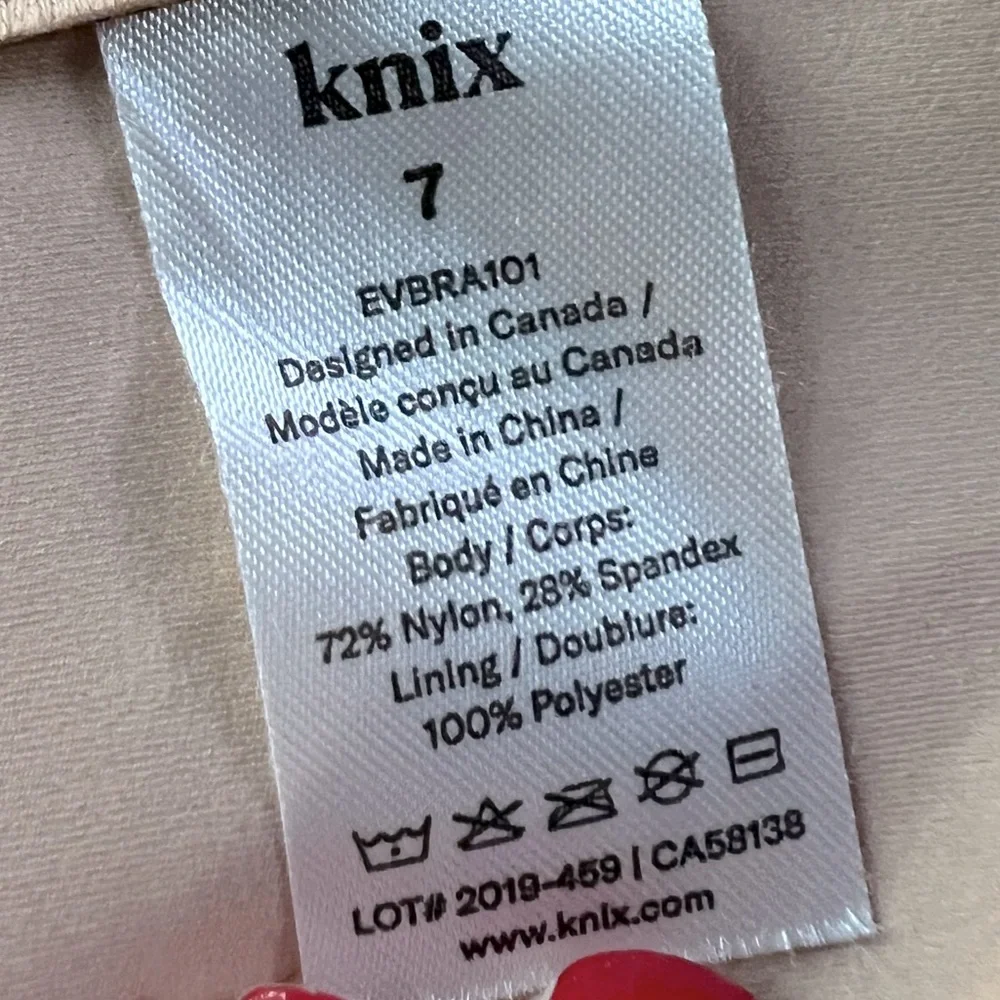 KNIX Wingwoman Contour Bra Sz 7 in Warm Sand - Picture 3 of 8